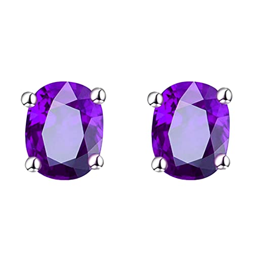12 Mm Creolen Frauen-Ohrring-Ohrring-runde Schmuck-Ohrringe Ohrringe Set Kreuz (Purple, One Size) von Generisch