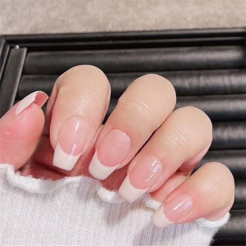 19503-XS Kunstnägel, handgefertigt, tragbar, französisches Eis, vielseitig einsetzbar, für Damen und Mädchen, 10 Stück 19503-XS Kunstnägel, handgefertigt, tragbar, französisches Eis, vielseitig einsetzbar, für Damen und Mädchen, 10 Stück von Generisch