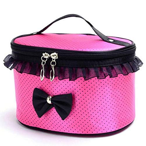 19x14x3CM,Kulturtasche Damen Pink – Schminktasche mit Schleife & Spitzenrand, Kosmetiktasche Klein im Aesthetic Stil, Makeup Bag Organizer für Urlaub, Cosmetic Bag für Handtasche & Geschenk 19x14x3CM,Kulturtasche Damen Pink – Schminktasche mit Schleife & Spitzenrand, Kosmetiktasche Klein im Aesthetic Stil, Makeup Bag Organizer für Urlaub, Cosmetic Bag für Handtasche & Geschenk von Generisch