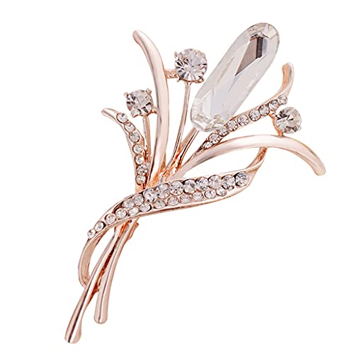 1X Brosche Weiße Frauen Corsage Weihnachtsgeschenk Hochzeit Braut Pin Kleid Schals Schal Clip Lady Schmuck Tasche Ornament Kostengünstig und langlebig von Generisch