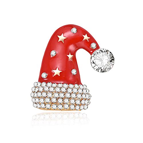 1X Weihnachtsmütze Geschenk Schmuck Brosche Frauen Corsage Hochzeit Braut Pin Kleid Schals Schal Clip Tasche Ornament 1X Weihnachtsmütze Geschenk Schmuck Brosche Frauen Corsage Hochzeit Braut Pin Kleid Schals Schal Clip Tasche Ornament von Generisch