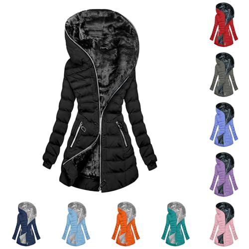 2 Euro Artikel Damen Wintermantel Warm Jacket mit Kapuze Damenmantel Lange Elegant Winterparka Winddicht Outdoorjacke Bequemes Steppmantel Einfarbig Sportjacke Parka Jacke Große Größen Mantel 2 Euro Artikel Damen Wintermantel Warm Jacket mit Kapuze Damenmantel Lange Elegant Winterparka Winddicht Outdoorjacke Bequemes Steppmantel Einfarbig Sportjacke Parka Jacke Große Größen Mantel von Generisch