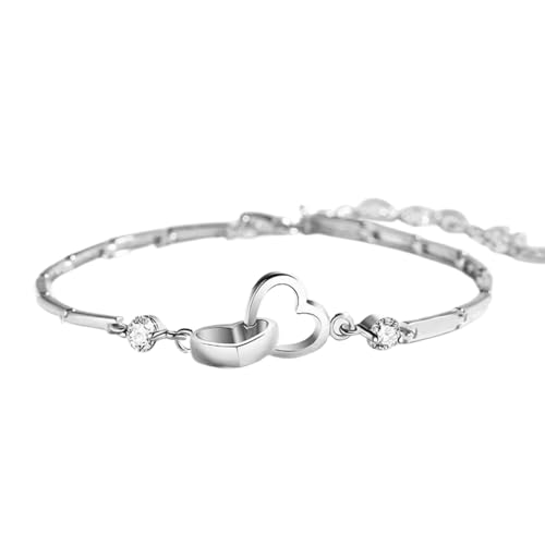 2 Herzen verflochtene Mutter und Liebe Ewige Armband Mädchen von Mama bis zur Liebe zwischen Mutter und ist ewige Punkt-Ohrringe, Einheitsgröße, Aluminium, Kein edelstein von Generisch