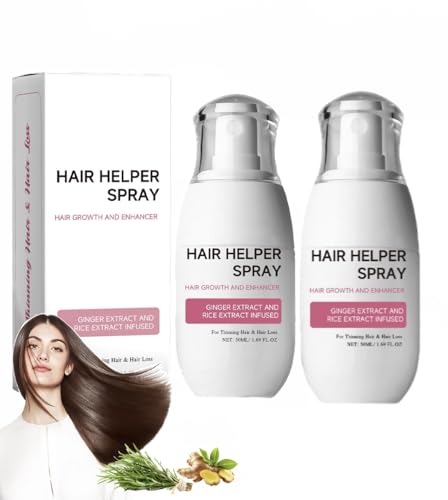 2 Pack Bello Hair Helper Spray, Rice Nutrition Spray Bello, Bello Hair Regrowth Rice Nutrition Spray, Natural Soft Hair Helper Spray, Hair Thickening and Nourishing Rice Water Spray for Women & Men von Generisch