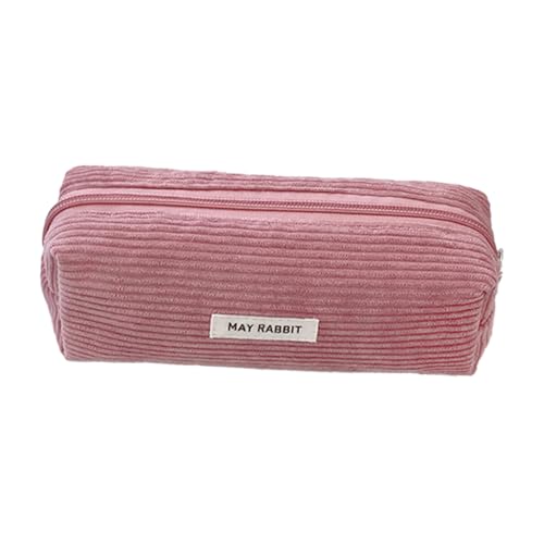 2 StüCk Cord-Stoff Federmappe MäDchen,FedermäPpchen MäDchen Teenager,Pencil Case Aesthetic,MäPpchen Klein Multifunktionales FedermäPpchen Mit GroßEr KapazitäT, Make-Up-Tasche Aus Cord, Kosmet von Generisch