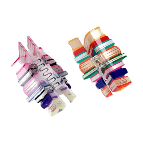 2 Stück Buchförmige Haarspangen – Bunte Buch Haarklammern | Kreative Acryl Buchklammern Für Frauen Und Mädchen | Niedlicher Und Leichter Haarschmuck Für Dating (Orange+Pink) von Generisch