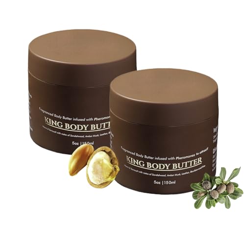 2 Stück CrownedSkin King Body Butter Für Männer, Körperbutter Mit Kölnischwasser, Hautpheromon Feuchtigkeitsspendende Körperbutter, Shea butter Körpercreme Für Trockene Haut 2 Stück CrownedSkin King Body Butter Für Männer, Körperbutter Mit Kölnischwasser, Hautpheromon Feuchtigkeitsspendende Körperbutter, Shea butter Körpercreme Für Trockene Haut von Generisch