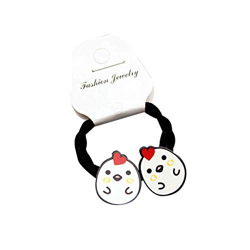 2 Stücke Cartoon Tier Obst Elastische Pferdeschwanz Halter Kinder Mädchen Haarspange Ring Seil Kreative und Nützliche Fashion design von Generisch