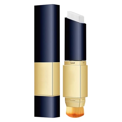 2-in-1 Mehrzweck Foundation Stick mit Pinsel, Full Coverage Foundation Stick,Feuchtigkeitsspendende Full Coverage Foundation und Concealer, Leichtes Make-up,Ohne die Haut zu Beschweren (Weiß) von Generisch