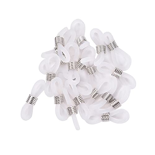 20 Stück Ohrbügel Brillenkette Brillenhalter Enden Seil Sonnenbrillen Schnurhalter Riemen SchleifenverbinderStark und dauerhaft. von Generisch