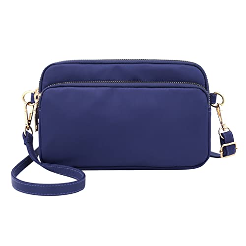 2022 Damen Nylon Fashion Portable One Shoulder Kordelzug Crossbod Bag Extra Large Shoulder Bag, blau, Einheitsgröße 2022 Damen Nylon Fashion Portable One Shoulder Kordelzug Crossbod Bag Extra Large Shoulder Bag, blau, Einheitsgröße von Generisch