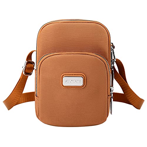 2022 Neue einfarbige vertikale quadratische Nylon-Schulter-Umhängetasche, Handytasche, Schulterholster, a, Einheitsgröße von Generisch