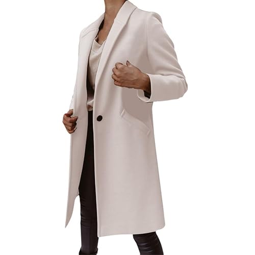 2024 Damen T-Shirt Tops Bluse 2024 Damenmode Herbstmantel Damen Wolle Trenchcoat Winter Langer dicker Mantel Winterkleid Mäntel für Frauen Frauen locker sitzende Oberteile, beige, 50 2024 Damen T-Shirt Tops Bluse 2024 Damenmode Herbstmantel Damen Wolle Trenchcoat Winter Langer dicker Mantel Winterkleid Mäntel für Frauen Frauen locker sitzende Oberteile, beige, 50 von Generisch