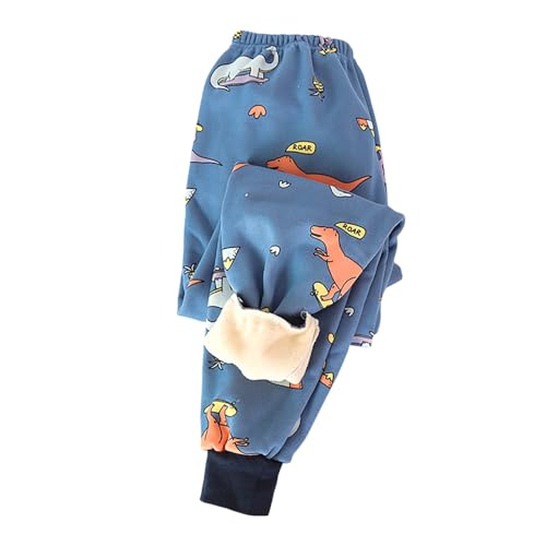 2024 Kinder Thermohose Gefütterte Winterhose Jogginghose thermoleggings Elastische Taille Thermo Hose Leggings Sporthose Kuschel Warme Winter Bequem Softshell Hosen für Jungen und Mädchen 1-9 Jahre von Generisch