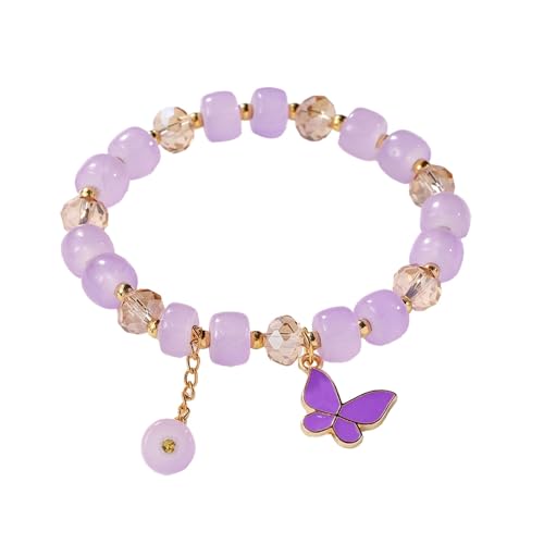 2024 Neue Imitation Jade Schmetterling Glas Armband Kinder Perlenarmband Teardrop Perle Halskette, A, Harz, Kein edelstein 2024 Neue Imitation Jade Schmetterling Glas Armband Kinder Perlenarmband Teardrop Perle Halskette, A, Harz, Kein edelstein von Generisch