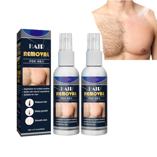 2024 New Junrinogin Semi-Permanent Hair Removal Spray,Schmerzfreies Haarentfernungsspray,Hair Inhibitor, Hair Stop Growth, Painless Hair Remover Men Women (2PC, B) von Generisch