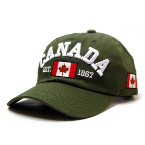 2024 New - Kanada Baseball Cap Canada Day Embroidered Maple Leaf Flag Adjustable Hat Baseball Cap Deep, AG, Einheitsgröße von Generisch