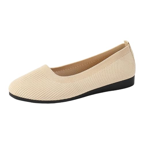 2025 Ballerinas Damen Ballerina Schuhe Sommerschuhe Flache Barfußschuhe Elegante Halbschuhe Für Frauen Und Mädchen Bequeme Sportliche Espadrilles Dirndl Barfuß Sommer Freizeitmoden von Generisch