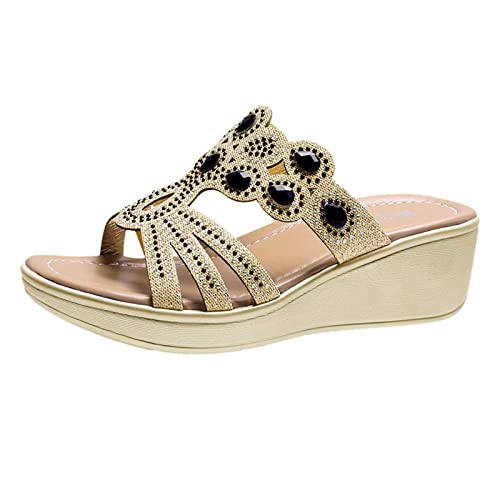 2025 Causal Drop Bohemian Wedges Sandalen Hausschuhe Absatz Casual Wasser Schuhe Stil Slope Point Damenschuhe Damen Sandalen Slider Strap, Schwarz , 38 EU 2025 Causal Drop Bohemian Wedges Sandalen Hausschuhe Absatz Casual Wasser Schuhe Stil Slope Point Damenschuhe Damen Sandalen Slider Strap, Schwarz , 38 EU von Generisch