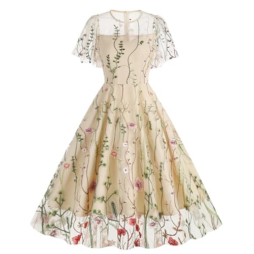 2025 - Damen V Ausschnitt Spaghettiträger Kleid Asymmetrisch High Low Extra Lang Party Abendkleid Lang Cocktail Hochzeitskleid Kleidung (Beige, M) von Generisch