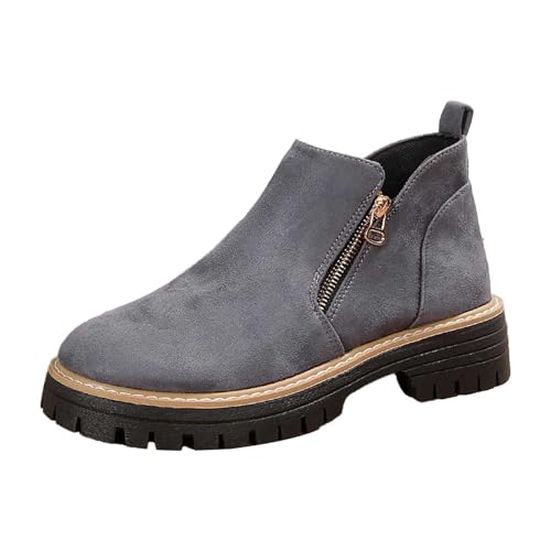 2025 Damenstiefel + Memory-Schaum, breite Breiten, Damenstiefel, Größe 39, grau, 39 EU 2025 Damenstiefel + Memory-Schaum, breite Breiten, Damenstiefel, Größe 39, grau, 39 EU von Generisch