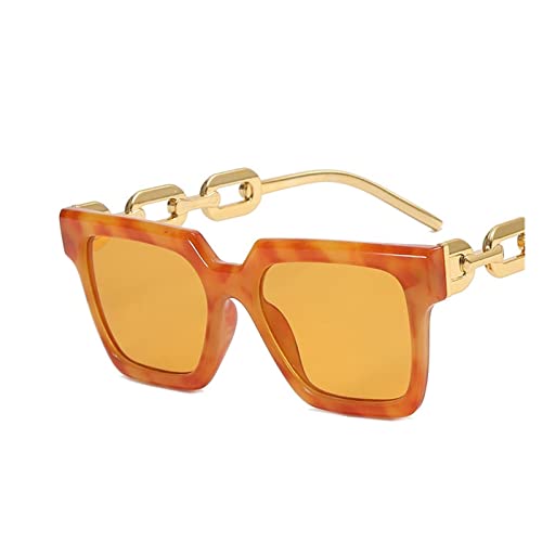 2025 Designer-Hip-Hop-Mode-Retro-Sonnenbrille für Herren und Damen, Outdoor-Strand-Sonnenbrille (Farbe: D, Größe: 1), a, Einheitsgröße von Generisch
