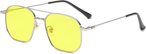 2025 Designer Outdoor Urlaub Herren und Damen Sonnenbrille Metallrahmen Brille (Farbe: D, Größe: M) von Generisch