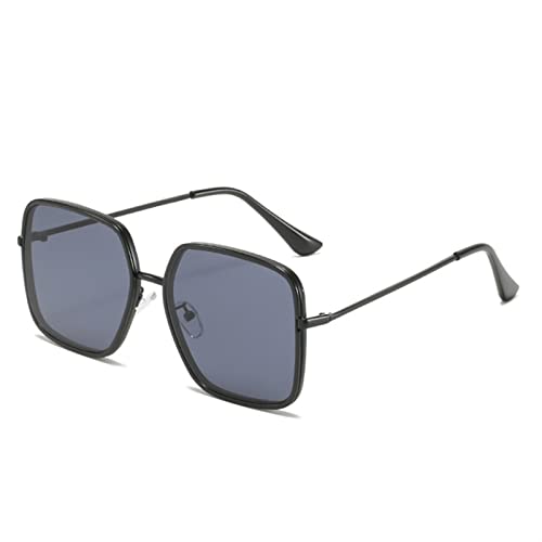 2025 Designer-Sonnenbrille aus Metall, großer Rahmen, für Herren und Damen, Sonnenbrille, Sonnenschutz, Strand, Urlaub, Sonnenbrille (Farbe: B, Größe: Medium) von Generisch