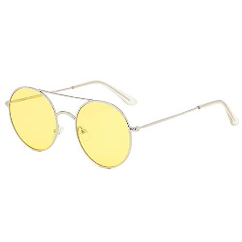 2025 Designer-Sonnenbrille aus Metall im Retro-Stil für Männer und Frauen, Outdoor-Urlaubsdekoration (Farbe: D, Größe: Medium), C, Einheitsgröße von Generisch