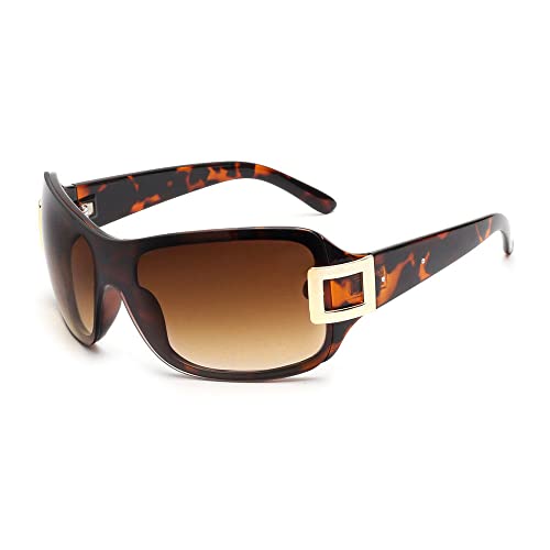 2025 Designer-Sonnenbrille für Damen, trendige Sonnenbrille, C2 Brown, Einheitsgröße von Generisch