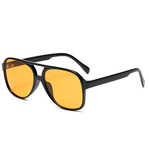 2025 Designer-Sonnenbrille für Herren und Damen, modische Sonnenbrille mit großem Rahmen, Outdoor, Urlaub, Straßenschießen, dekorative Sonnenbrille (Farbe: C, Größe: 1) von Generisch