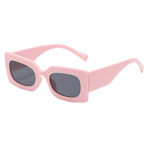2025 Designer-Sonnenbrille mit dickem Rahmen für Herren, modisch, luxuriös, großer Rahmen, grün, rechteckig, UV400, Rosa-Grau, One SI von Generisch