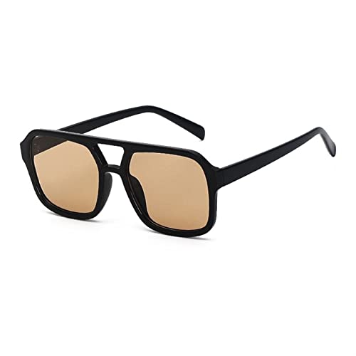 2025 Designer-Sonnenbrille mit großem Rahmen für Herren und Damen, Retro-Sonnenbrille, Outdoor-Urlaub, Fahrbrille (Farbe: D, Größe: Medium), h, Einheitsgröße von Generisch