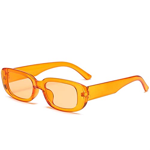 2025 Designer-Sonnenbrille mit kleinem Rahmen, quadratischer Straßenschuss für Herren und Damen, Outdoor-Urlaub, Fahrbrille (Farbe: H, Größe: Medium), J, Einheitsgröße von Generisch