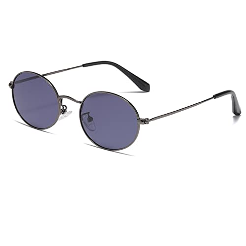 2025 Designer-Sonnenbrille mit rundem Rahmen, modische Sonnenbrille für Männer und Frauen, Outdoor-Urlaub, Sonnenschutz, Autofahren (Farbe: B, Größe: Medium), B, Einheitsgröße von Generisch