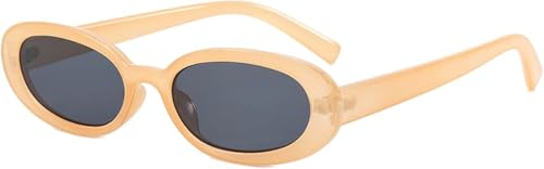 2025 Designer Street Shot Retro Oval Herren und für Damen Sonnenbrille Urlaub Schattierung Strand Dekoration Brille (Farbe: C, Größe: Medium) von Generisch