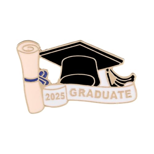 2025 Graduierung G Ifts Brosche für Damen und Herren, Klasse 2025, Abschluss, G Ifts, Ansteckbrosche für High School College Lehrer Studenten (6 Arten zur Auswahl), Schal (B, Einheitsgröße) von Generisch
