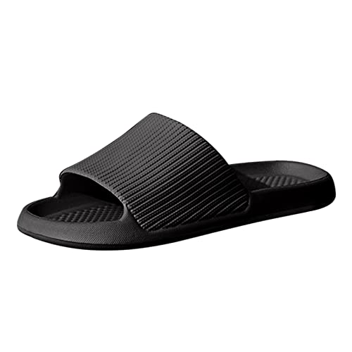 2025 Herrenschuhe, modisch, Sommer, Innenbereich, rutschfest, schnell trocknend, leicht, Herren-Hausschuhe, Größe 47, breiter Memory-Schaum, Schwarz , 39 1/3 EU 2025 Herrenschuhe, modisch, Sommer, Innenbereich, rutschfest, schnell trocknend, leicht, Herren-Hausschuhe, Größe 47, breiter Memory-Schaum, Schwarz , 39 1/3 EU von Generisch