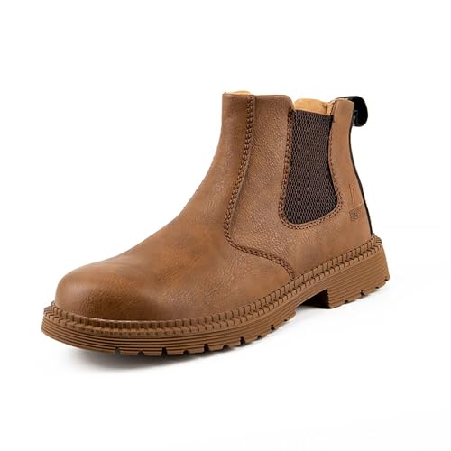 2025 Paare, alle Jahreszeiten, modischer Lederknauf, dicke Sohle, Arbeitsschutzschuhe, Stiefel, Herren- und Damen-Arbeitsschuhe, Herren, lässig, elegante Stiefel, khaki, 38 2/3 EU 2025 Paare, alle Jahreszeiten, modischer Lederknauf, dicke Sohle, Arbeitsschutzschuhe, Stiefel, Herren- und Damen-Arbeitsschuhe, Herren, lässig, elegante Stiefel, khaki, 38 2/3 EU von Generisch