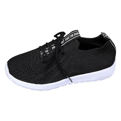 2025 Schnürung Damen Sneakers Ergonomische Komfort-Schuhe Komfortschuhe für Frauen Breite Barfuss Schuhe Damen Freizeit Mesh Atmungsaktiv Sandals Studenten Wanderschuhe von Generisch