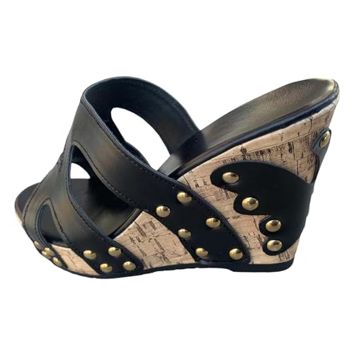 2025 Slim High Heel Party Damenschuhe High Heels Chunky Heels Mode Schuhe Frauen Mode Sandalen Flach, Schwarz , 37 EU 2025 Slim High Heel Party Damenschuhe High Heels Chunky Heels Mode Schuhe Frauen Mode Sandalen Flach, Schwarz , 37 EU von Generisch