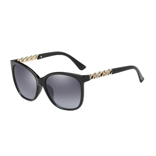 2025 UV400 polarisierte Damen-Sonnenbrille, Schwarz , Einheitsgröße von Generisch