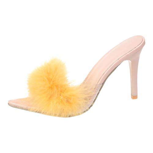 2025 Und Sandalen Dünner Absatz Spitze Frauen Hausschuhe Mode Verziert Damen High Heels Huarache Olive, gelb, 38 EU 2025 Und Sandalen Dünner Absatz Spitze Frauen Hausschuhe Mode Verziert Damen High Heels Huarache Olive, gelb, 38 EU von Generisch