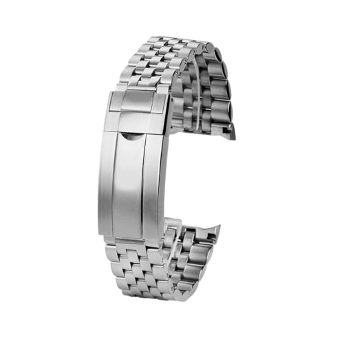22 mm, kompatibel mit Casio Duro MDV-106 MDV-107 MTP-VD01 Uhrenarmband Mdv106 Mdv107 Mtp Vd01 Edelstahlarmband Metallband(Silver) von Generisch