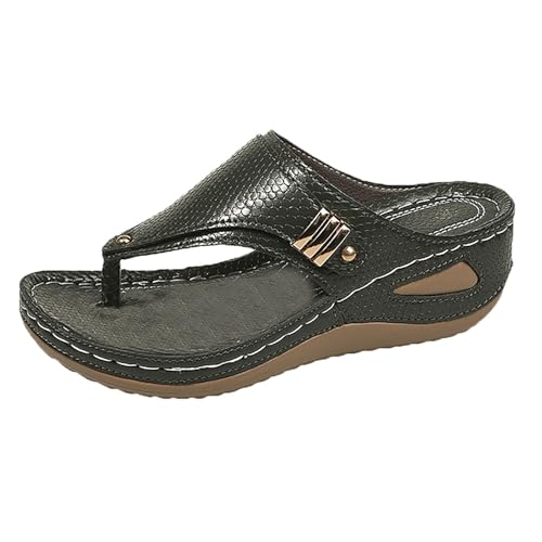 222 leichte Flip-Flops für Damen 2025 für Damen, Strand-Absatz, Hausschuhe, hohl, lässige Hausschuhe, schräge Unterseite, Schuhe, Sandalen für drinnen und draußen, Urlaub, Sommer, Beruf, grün, 40 EU von Generisch
