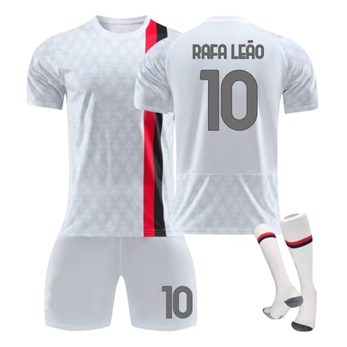 23/24 AC-Milan Neue Saison Fußballtrikots Shorts Socken Set für Kinder und Erwachsene, ACM Hause/Auswärts Fussball Jersey Trainingsanzug für Junge Herren von Generisch