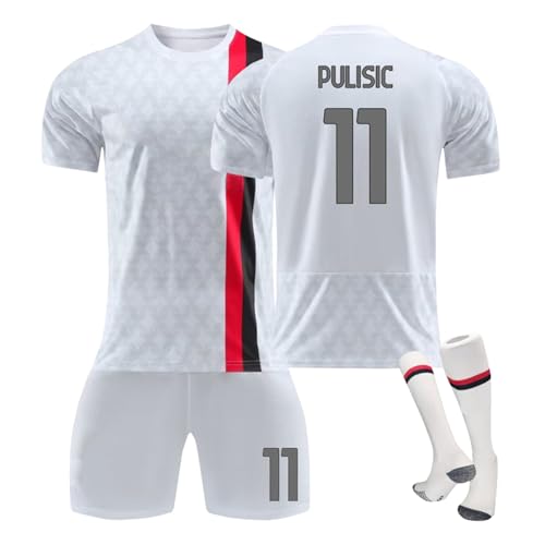 23/24 AC-Milan Neue Saison Fußballtrikots Shorts Socken Set für Kinder und Erwachsene, ACM Hause/Auswärts Fussball Jersey Trainingsanzug für Junge Herren von Generisch