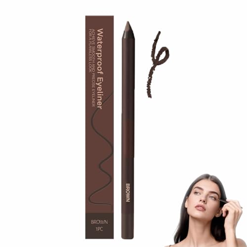24 Hr Waterproof Eyeliner Duo Sharpenable Eye Pencil,Eyeliner Pencil Waterproof,Sharpenable Eye Pencil,Smudge-Proof Long-Lasting Makeup Eyeliner Pencil,Smooth and Easy to Color (Brown) von Generisch