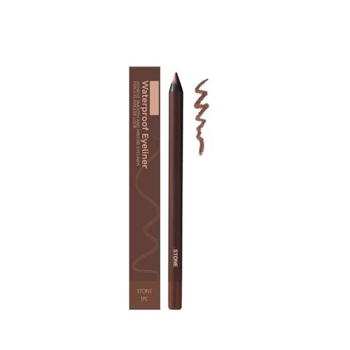 24-Stunden-wasserdichte Eyeliner, weiches und langlebiges Make-up, hochwertiger Stift, der Tüchern widersteht, 2025 Tersopic Gleit Eyeliner (Steinbraun, 1pc) von Generisch