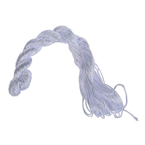 25M Armband geflochtene Schnur Weißer Nylonfaden Chinesische Knotenschnur 1MM Armband Faden Schnur Seil Perlen Makramee Rattail Ausgezeichnet und 25M Armband geflochtene Schnur Weißer Nylonfaden Chinesische Knotenschnur 1MM Armband Faden Schnur Seil Perlen Makramee Rattail Ausgezeichnet und von Generisch